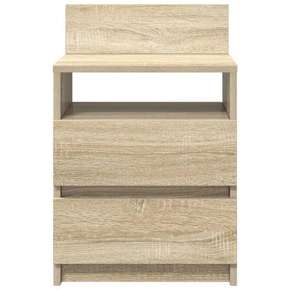 Bedside Cabinet with 2 Drawers Sonoma Oak 40x33x60 cm