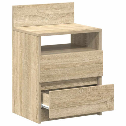 Bedside Cabinet with 2 Drawers Sonoma Oak 40x33x60 cm