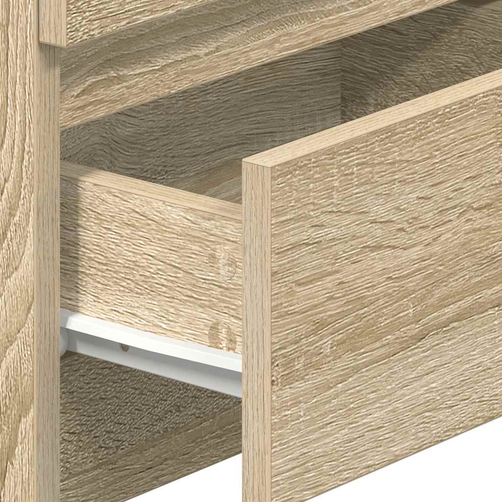 Bedside Cabinet with 2 Drawers Sonoma Oak 40x33x60 cm