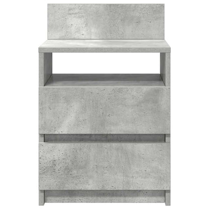 Bedside Cabinets 2 pcs with 2 Drawers Concrete Grey 40x33x60 cm
