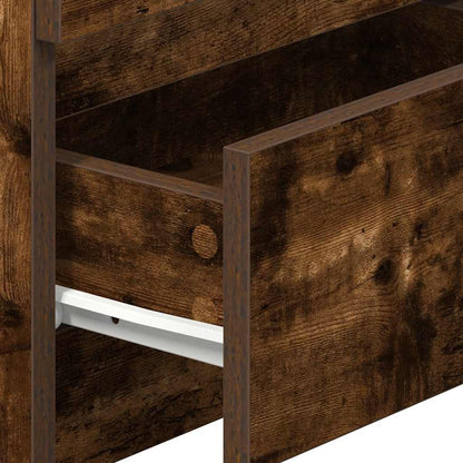 Bedside Cabinets 2 pcs with 2 Drawers Smoked Oak 40x33x60 cm