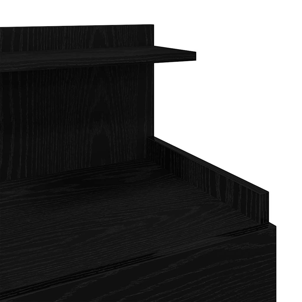 Bedside Cabinets 2 pcs with 2 Drawers Black 40x36.5x62 cm
