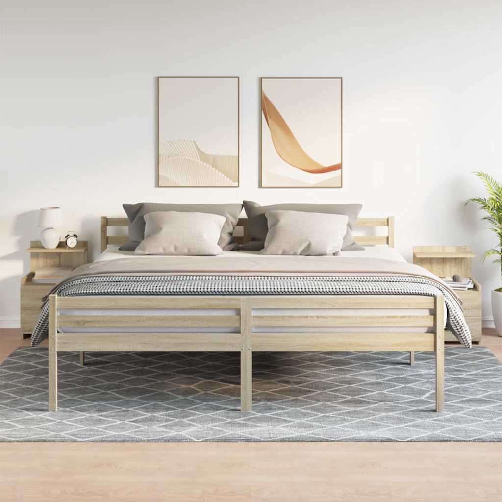 Bedside Cabinets 2 pcs with 2 Drawers Sonoma Oak 40x36.5x62 cm