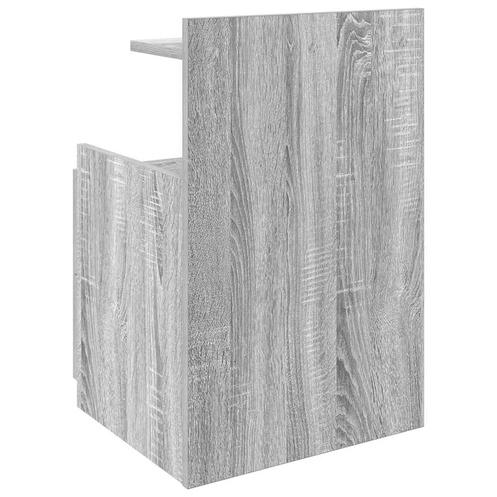 Bedside Cabinets 2 pcs with 2 Drawers Grey Sonoma 40x36.5x62 cm