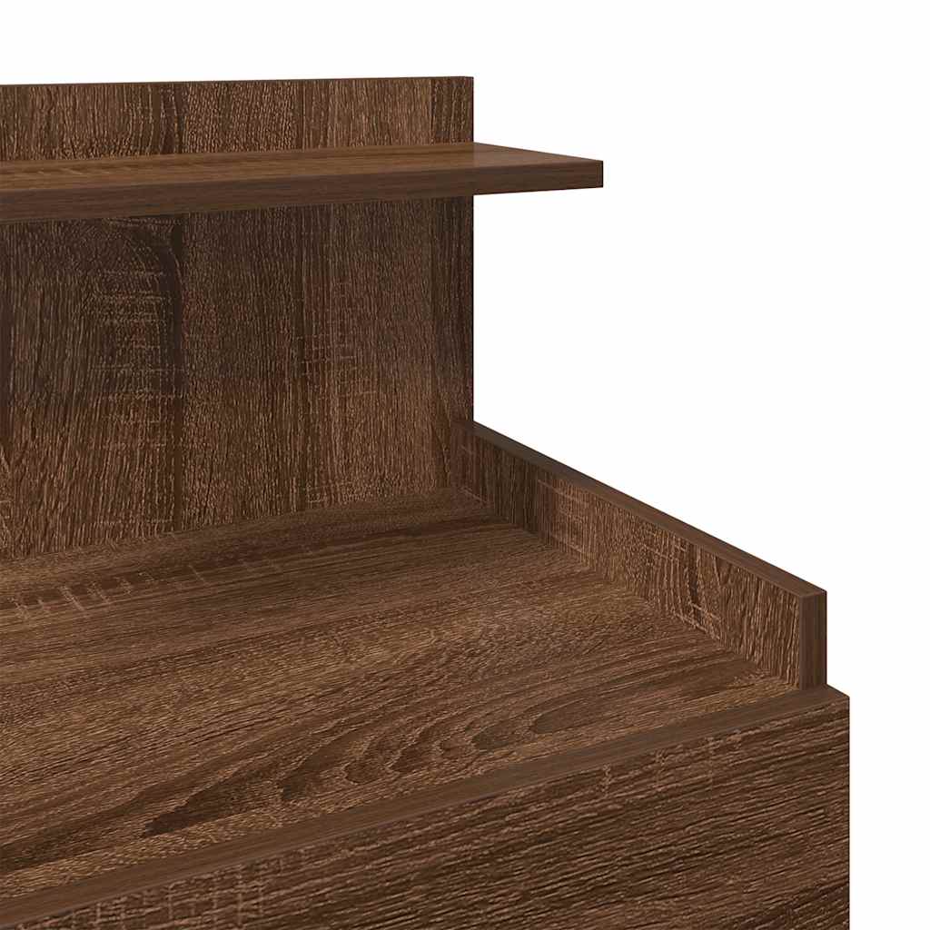 Bedside Cabinets 2 pcs with 2 Drawers Brown Oak 40x36.5x62 cm