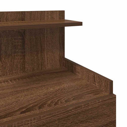 Bedside Cabinets 2 pcs with 2 Drawers Brown Oak 40x36.5x62 cm