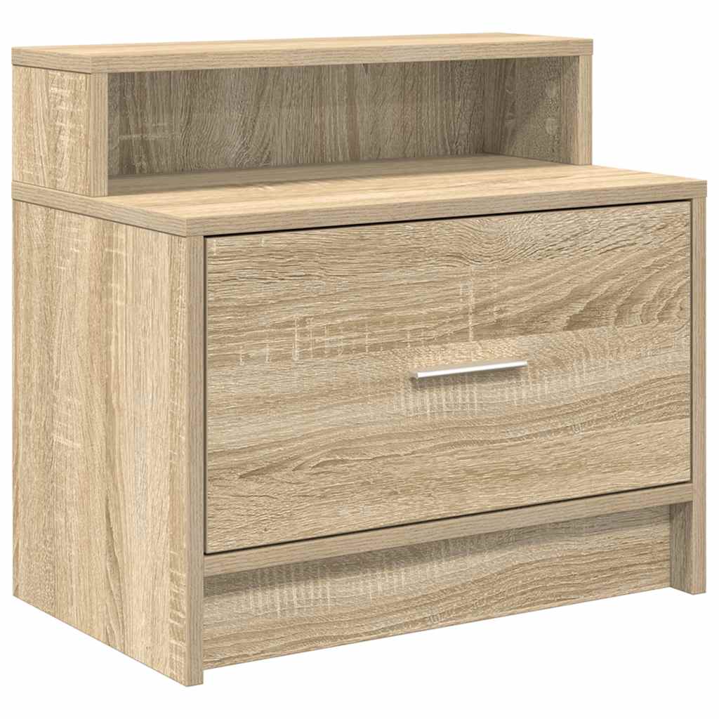 Bedside Cabinet with Drawer Sonoma Oak 51x31x47 cm