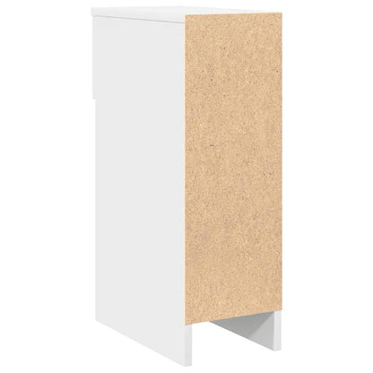 Bedside Cabinet with Drawer White 20x36x60 cm