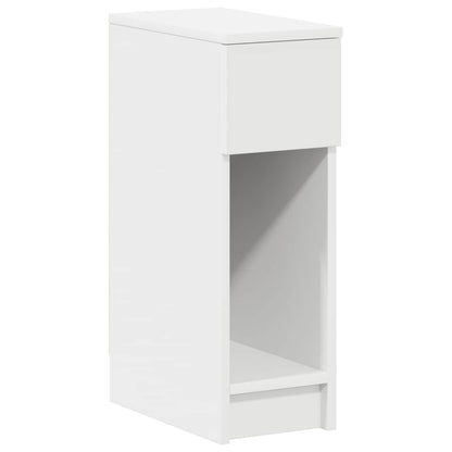 Bedside Cabinets with Drawer 2 pcs White 20x36x60 cm