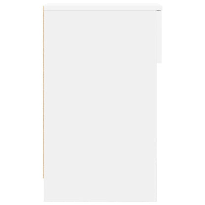 Bedside Cabinets with Drawer 2 pcs White 20x36x60 cm