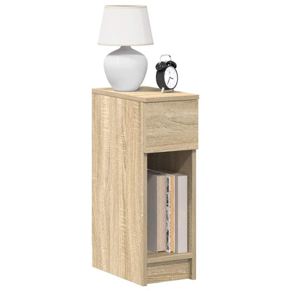 Bedside Cabinet with Drawer Sonoma Oak 20x36x60 cm