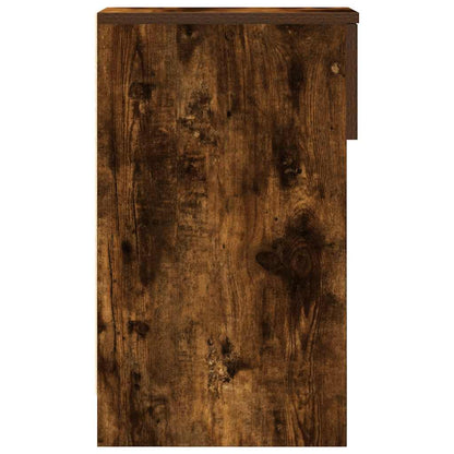 Bedside Cabinets with Drawer 2 pcs Smoked Oak 20x36x60 cm