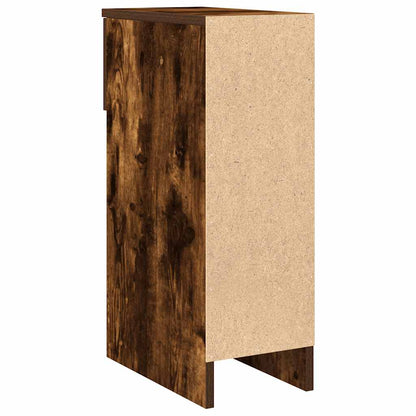 Bedside Cabinets with Drawer 2 pcs Smoked Oak 20x36x60 cm