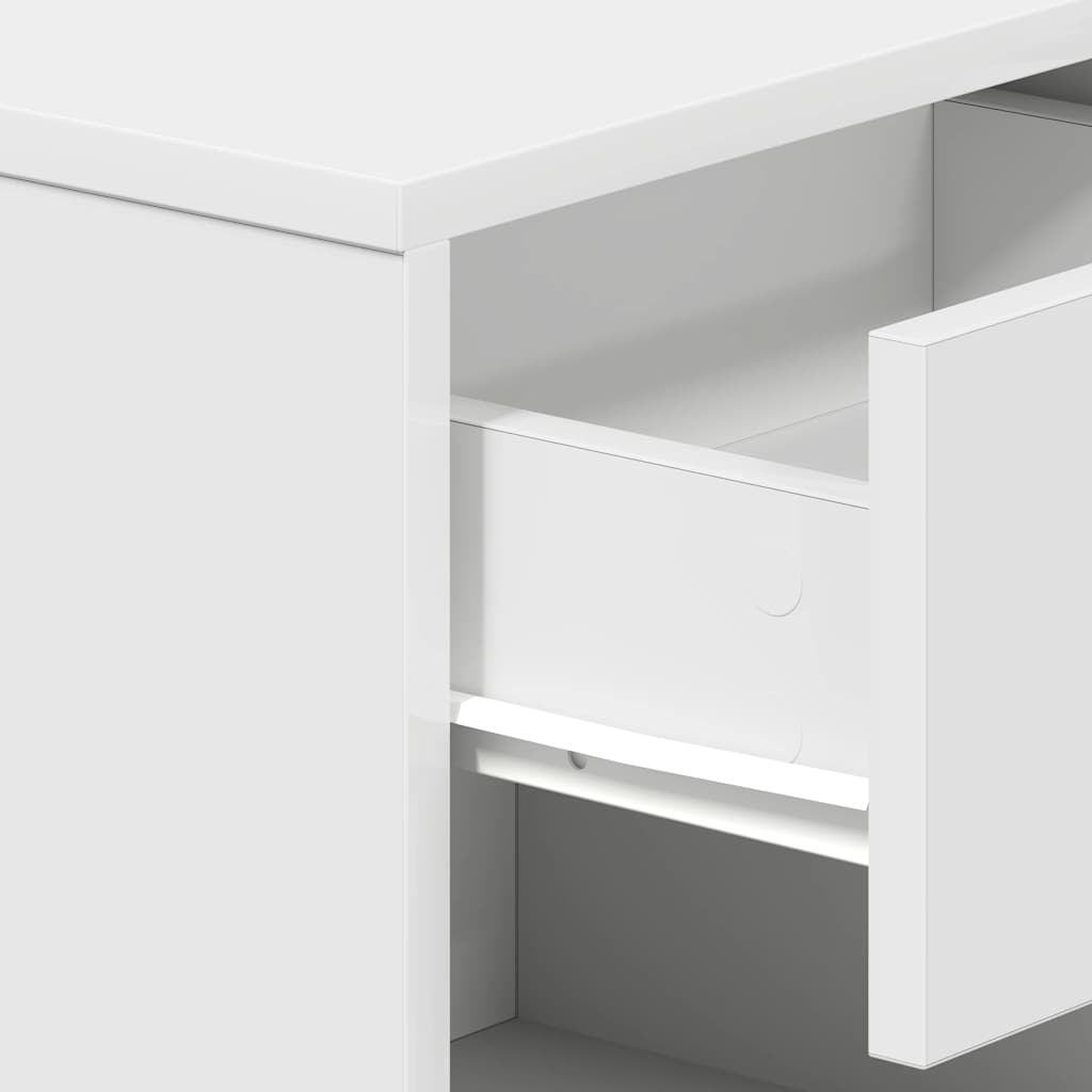 Bedside Cabinets 2 pcs with Drawer White 39x28x41 cm