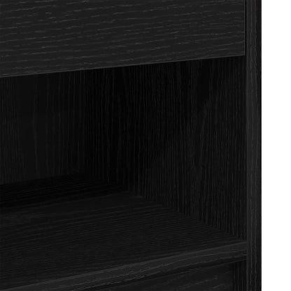 Bedside Cabinet with Drawer Black 39x28x41 cm