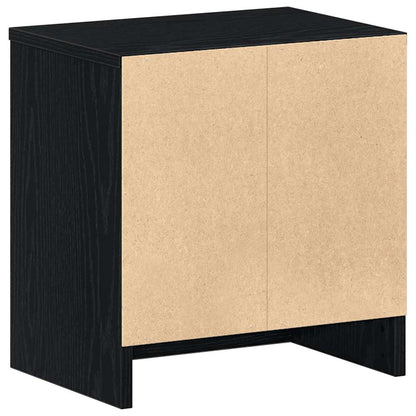 Bedside Cabinets 2 pcs with Drawer Black 39x28x41 cm