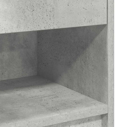 Bedside Cabinet with Drawer Concrete Grey 39x28x41 cm