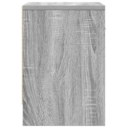 Bedside Cabinets 2 pcs with Drawer Grey Sonoma 39x28x41 cm