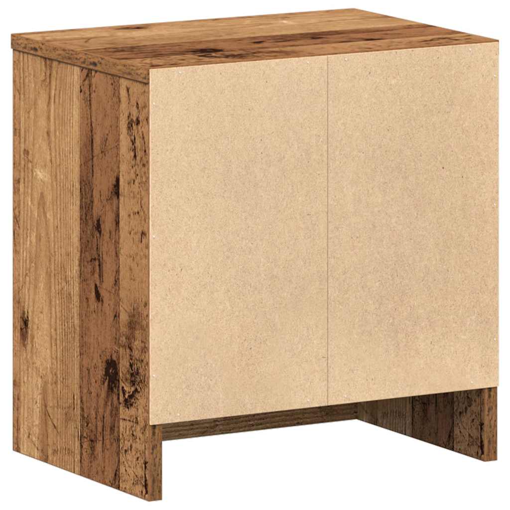 Bedside Cabinets 2 pcs with Drawer Old Wood 39x28x41 cm