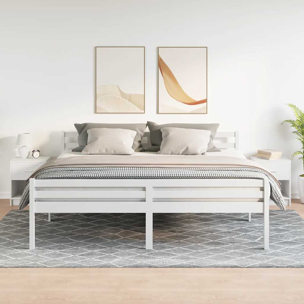 Bedside Cabinets 2 pcs with Drawer White 40x34x50 cm