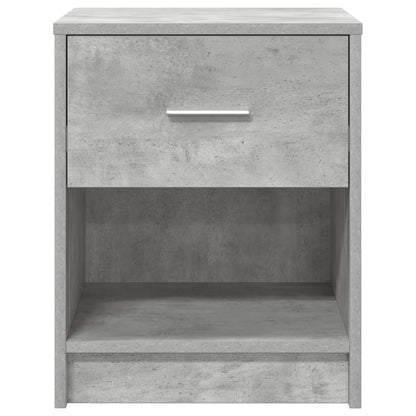 Bedside Cabinet with Drawer Concrete Grey 40x34x50 cm