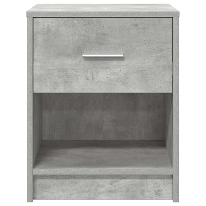Bedside Cabinets 2 pcs with Drawer Concrete Grey 40x34x50 cm