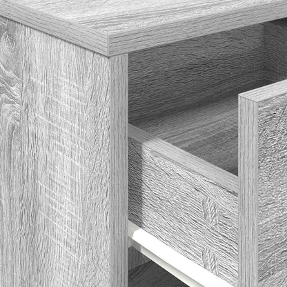 Bedside Cabinets 2 pcs with Drawer Grey Sonoma 40x34x50 cm