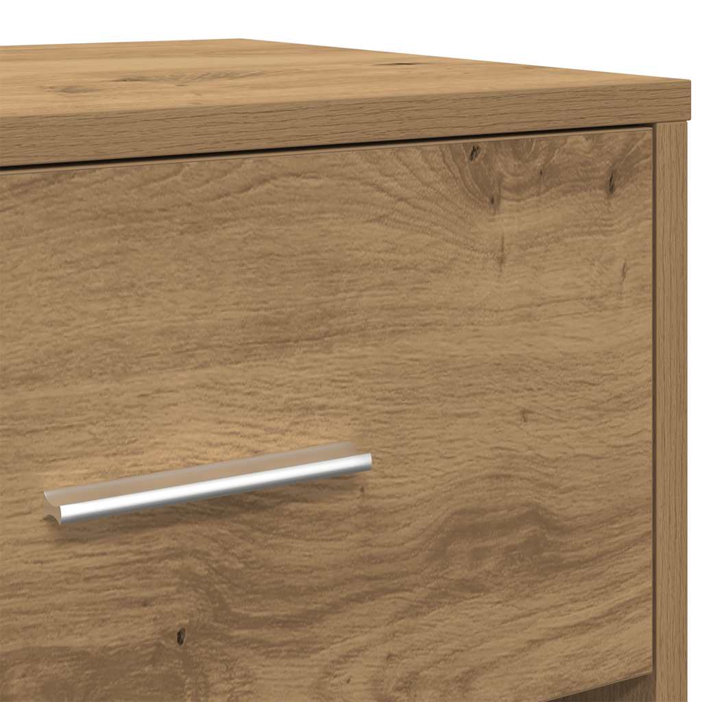 Bedside Cabinets 2 pcs with Drawer Artisan Oak 40x34x50 cm