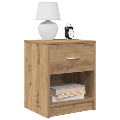 Bedside Cabinets 2 pcs with Drawer Artisan Oak 40x34x50 cm