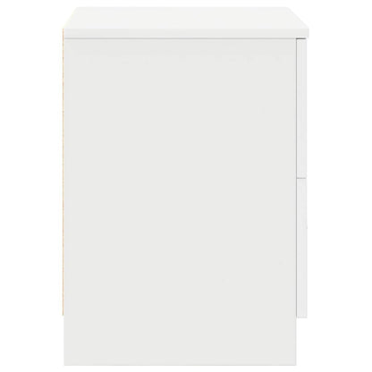 Bedside Cabinets 2 pcs with 2 Drawers White 40x36x50 cm