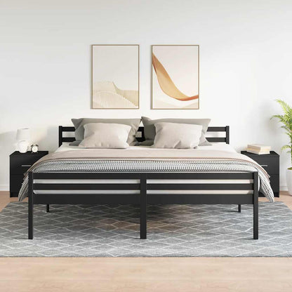 Bedside Cabinets 2 pcs with 2 Drawers Black 40x36x50 cm