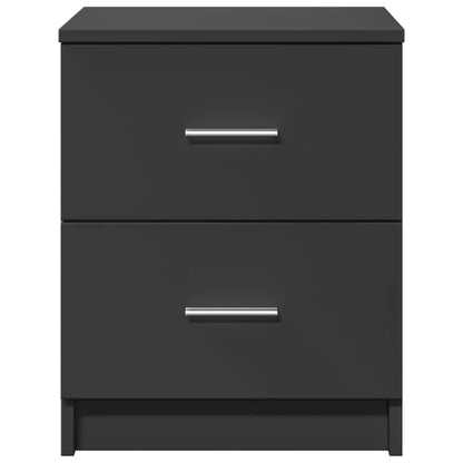 Bedside Cabinets 2 pcs with 2 Drawers Black 40x36x50 cm