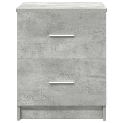 Bedside Cabinets 2 pcs with 2 Drawers Concrete Grey 40x36x50 cm