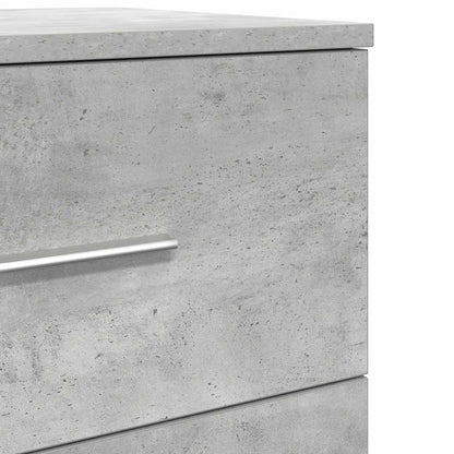 Bedside Cabinets 2 pcs with 2 Drawers Concrete Grey 40x36x50 cm