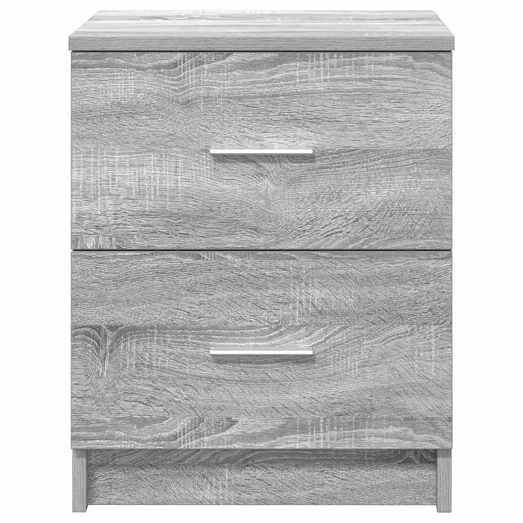 Bedside Cabinets 2 pcs with 2 Drawers Grey Sonoma 40x36x50 cm