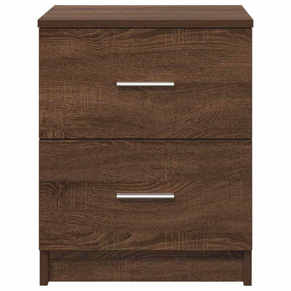 Bedside Cabinets 2 pcs with 2 Drawers Brown Oak 40x36x50 cm