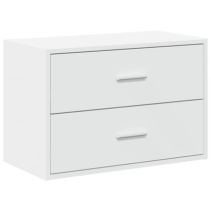 Cabinet with 2 Drawers White 60x31x40 cm Engineered Wood