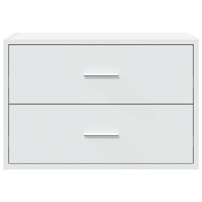 Cabinet with 2 Drawers White 60x31x40 cm Engineered Wood