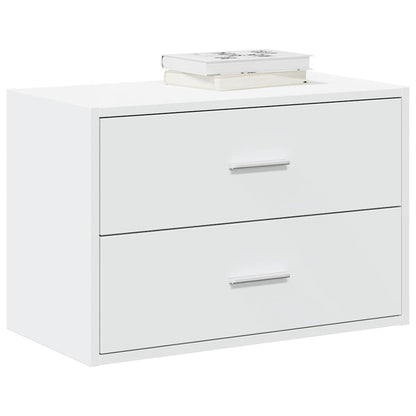 Cabinet with 2 Drawers White 60x31x40 cm Engineered Wood