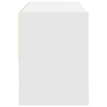 Shoe Rack Stackable White 89.5x30x40 cm