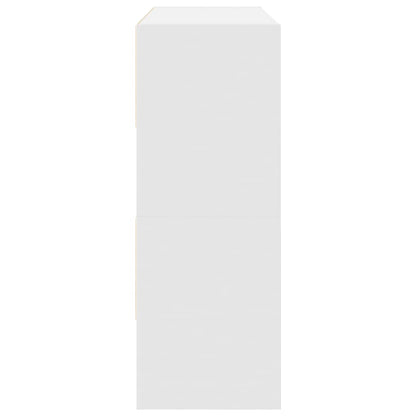 Shoe Racks 2 pcs Stackable White 89.5x30x40 cm