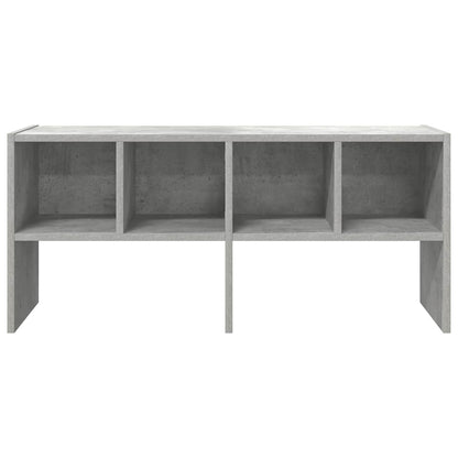 Shoe Rack Stackable Concrete Grey 89.5x30x40 cm