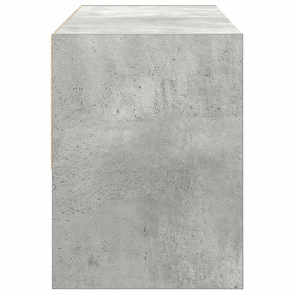 Shoe Rack Stackable Concrete Grey 89.5x30x40 cm