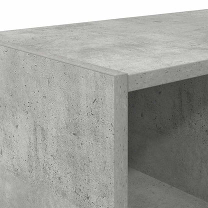 Shoe Rack Stackable Concrete Grey 89.5x30x40 cm