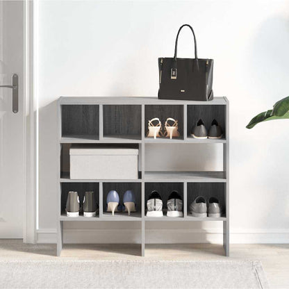 Shoe Racks 2 pcs Stackable Grey Sonoma 89.5x30x40 cm