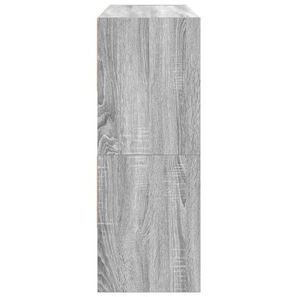 Shoe Racks 2 pcs Stackable Grey Sonoma 89.5x30x40 cm