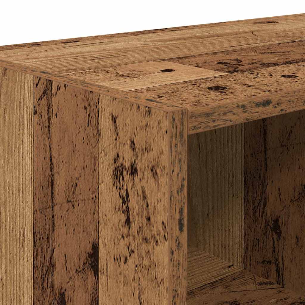 Shoe Rack Stackable Old Wood 89.5x30x40 cm