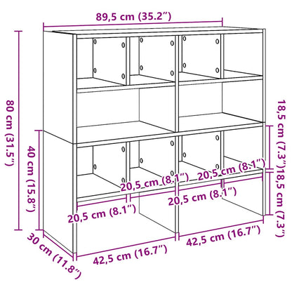 Shoe Racks 2 pcs Stackable Old Wood 89.5x30x40 cm