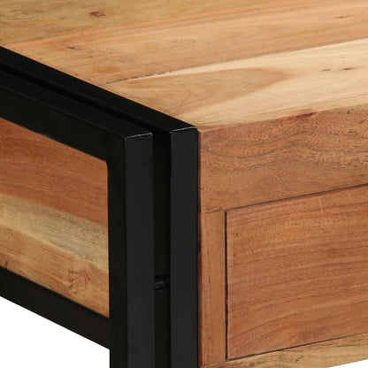 Console Table Brown 120 x 33 x 75 cm Solid acacia wood