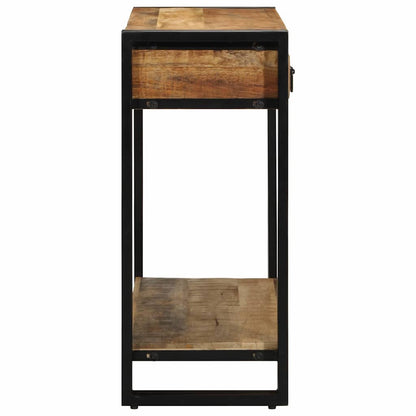 Console Table with Shelf Brown 90 x 33 x 75 cm Solid mango wood